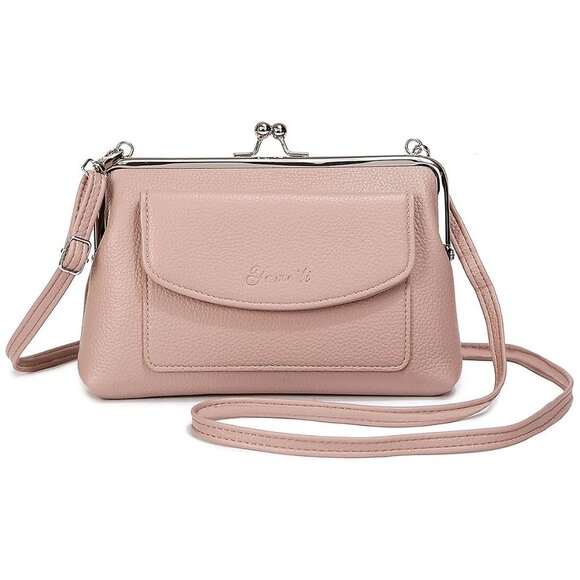 Women Small Shoulder Crossbody Bag Pink - Picture 1 of 6